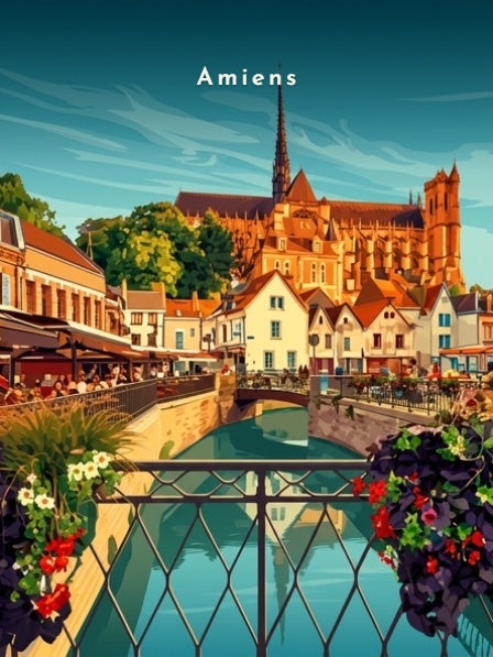 Le canal depuis le pont fleuri — Pôdevache, visuel seul