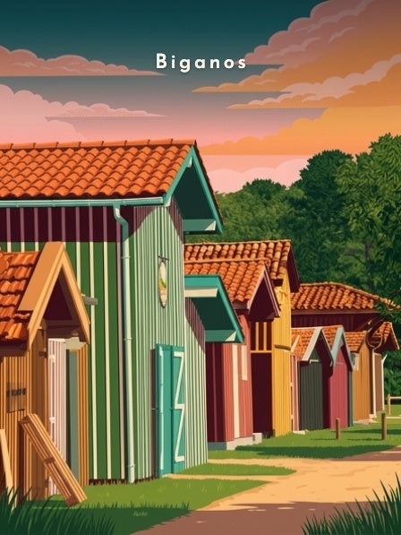 L'allée des cabanes ostréicoles — Pôdevache, visuel seul
