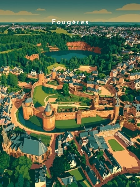 Vue aérienne de la forteresse — Pôdevache, visuel seul