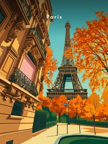 Tour Eiffel, avenue de Camoëns — Pôdevache, visuel seul