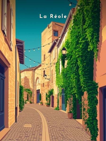 Ruelle pavée et mur végétalisé — Pôdevache, visuel seul