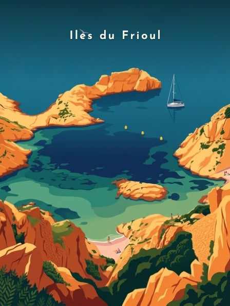 Iles du Frioul — Pôdevache, visuel seul