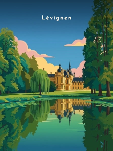 Le château et son étang — Pôdevache, visuel seul