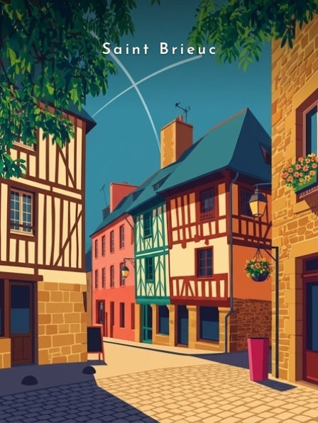 Rue Fardel, maisons à colombages — Pôdevache, visuel seul