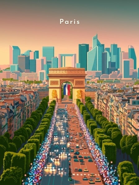L'Arc de Triomphe et La Défense — Pôdevache, visuel seul