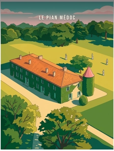 Demeure à tourelle et son parc — Pôdevache, visuel seul