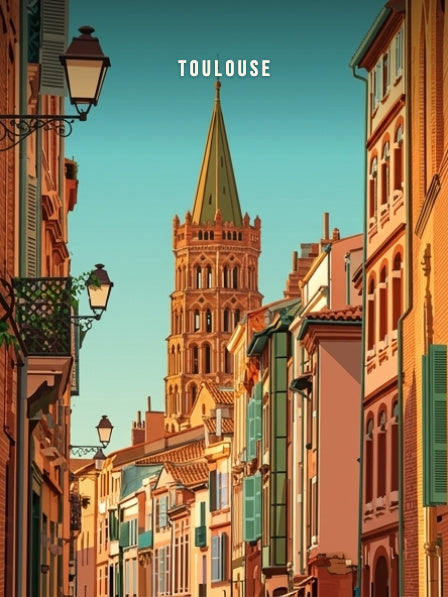 Rue du Taur, vue sur le clocher — Pôdevache, visuel seul