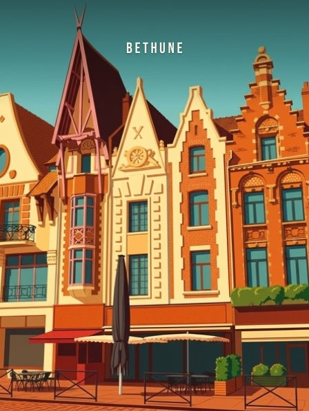 Façades de la Grand-Place — Pôdevache, visuel seul