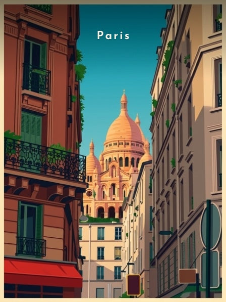 Perspective sur le Sacré-Cœur — Pôdevache, visuel seul