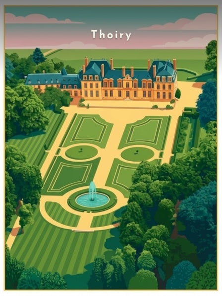 Le château et ses jardins — Pôdevache, visuel seul