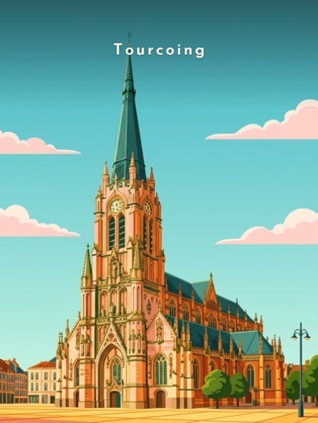 Église Saint-Christophe, nuages roses — Pôdevache, visuel seul