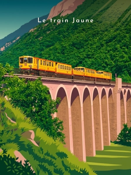 Le train Jaune — Pôdevache, visuel seul