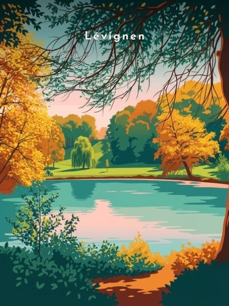L'étang aux couleurs d'automne — Pôdevache, visuel seul