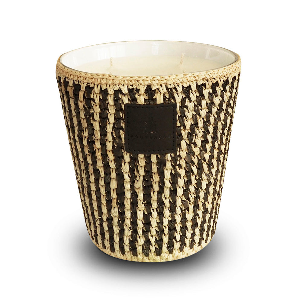 Nakuru braided raffia scented candle - Tokyo Time