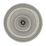 Tapis vinyle en vinyle rond — modèle Gypset