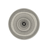 Dessous de verre en vinyle rond — modèle Gypset