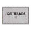 Gray Mosaic Personalized Vinyl Rug