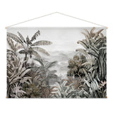 Kakémono en papier — modèle Manakara, motif végétal et floral