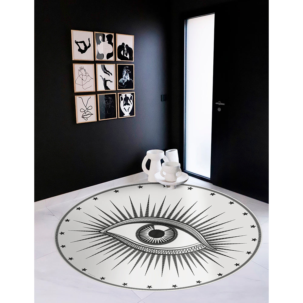 Eye vinyl rug