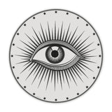 Tapis vinyle en vinyle rond — modèle Eye