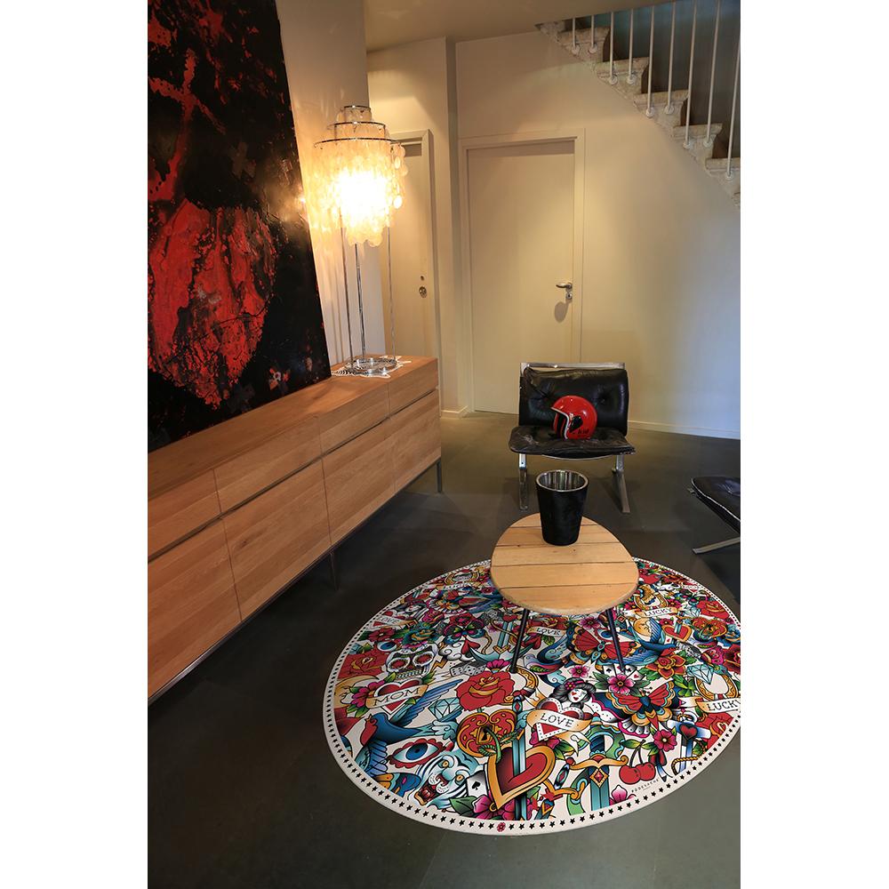 Tapis vinyle Tattoo Mix - Rond