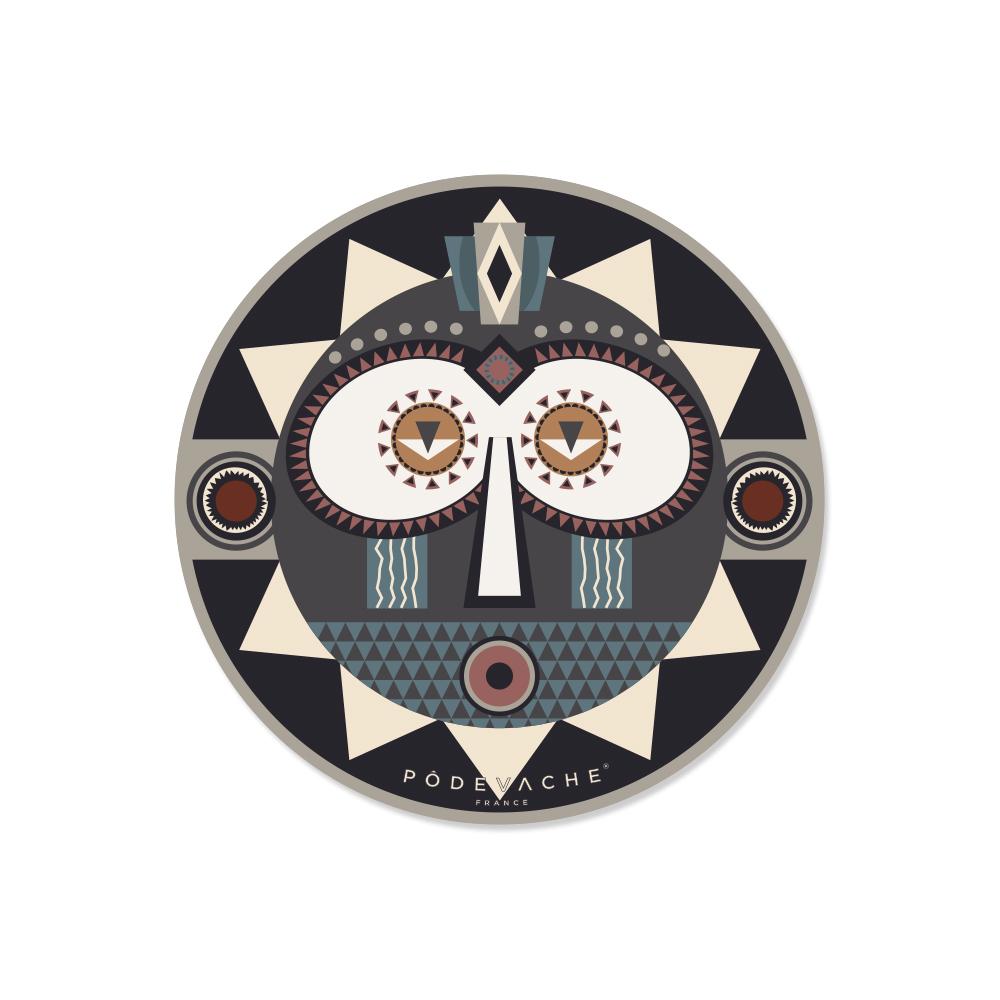 Set of 6 Korowai vinyl coasters