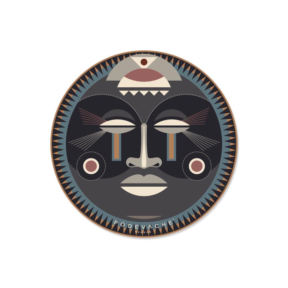 Set of 6 Maasai vinyl coasters