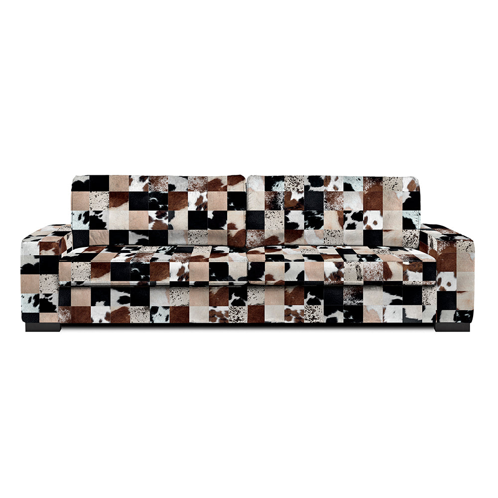 3 to 4 seater sofa Mix Cowhide