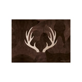 Set de table en velours rectangulaire — modèle Cornes Cerf