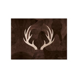 Deer Horns vinyl placemat