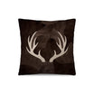 Coussin en velours — modèle Cornes Cerf
