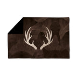 Deer horns velvet throw