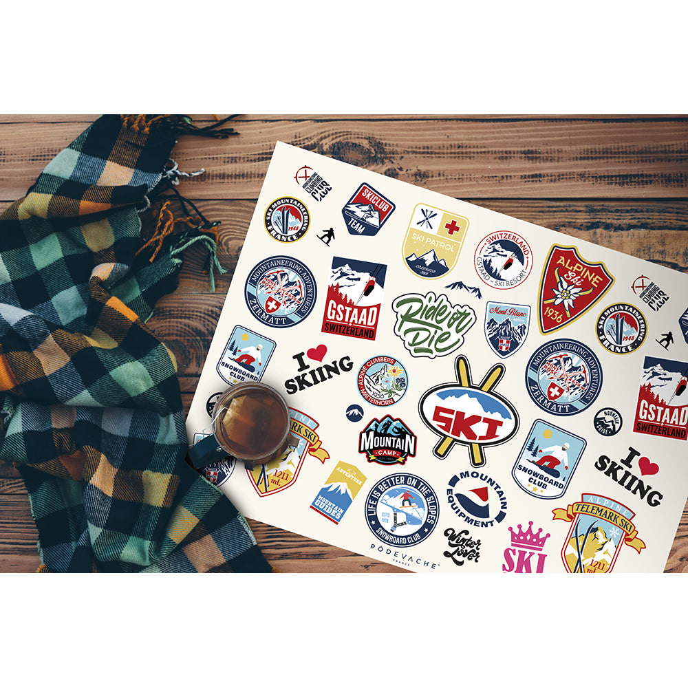 Mantel individual de vinilo Crestas