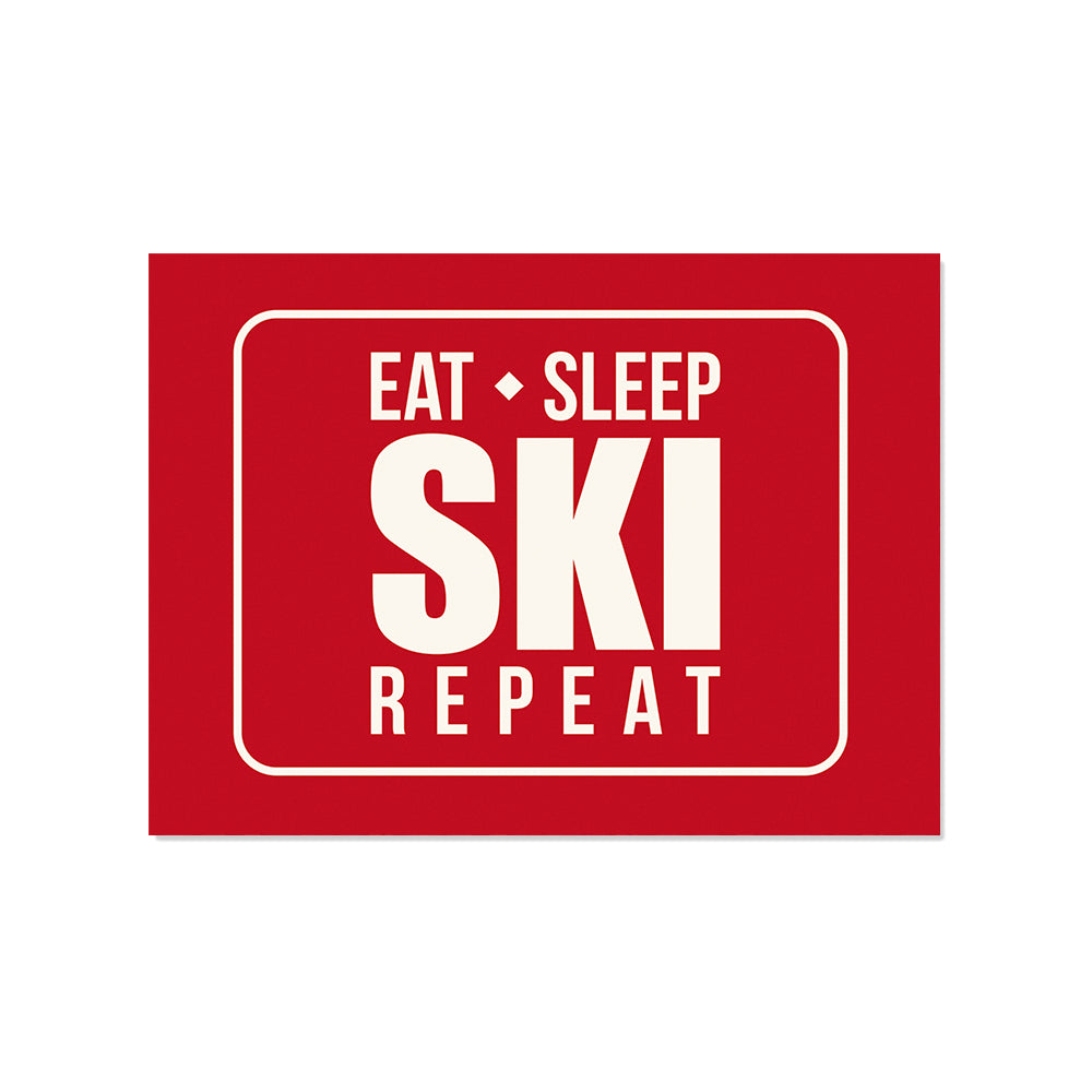 Set de table vinyle Eat Sleep Ski Repeat