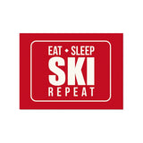 Set de table en vinyle rectangulaire — modèle Eat Sleep Ski Repeat