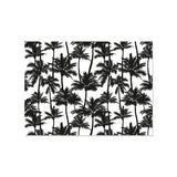 Laissez-vous séduire par notre set de table rectangle 33x45cm en vinyle imprimé ! Vous serez vite charmé par son air tropical et par ses couleurs chatoyantes. Ce set de table avec des motifs cocotiers noirs soufflera un vent tropical sur votre table !