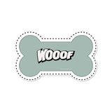 Wooof bone-shaped vinyl bowl mat - Dog