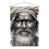 Kakémono en papier — modèle Indou Homme Hindou