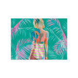 Set de table en vinyle rectangulaire — modèle Almanera, motif jungle