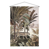 Kakémono en papier — modèle Raipur, motif végétal et floral