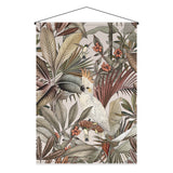 Kakémono en papier — modèle Poyeni, motif végétal et floral