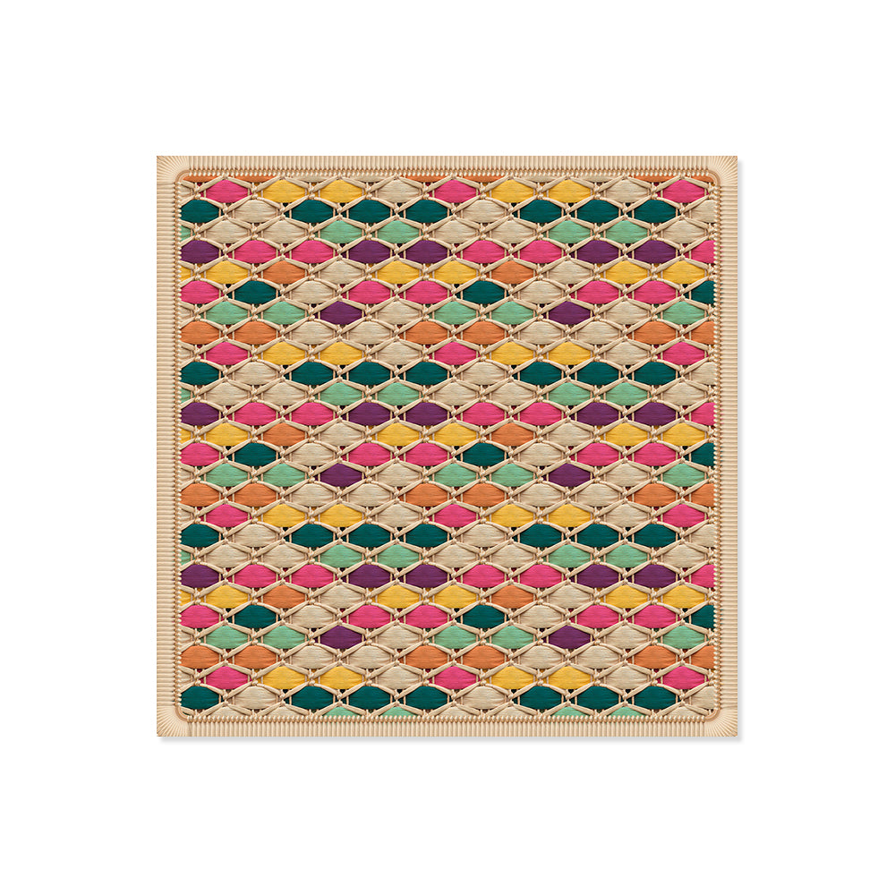 Set of 6 Santarem vinyl coasters