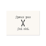 Set de table en vinyle rectangulaire — modèle Ski