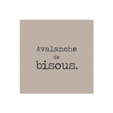 Dessous de verre en vinyle carré — modèle Avalanche