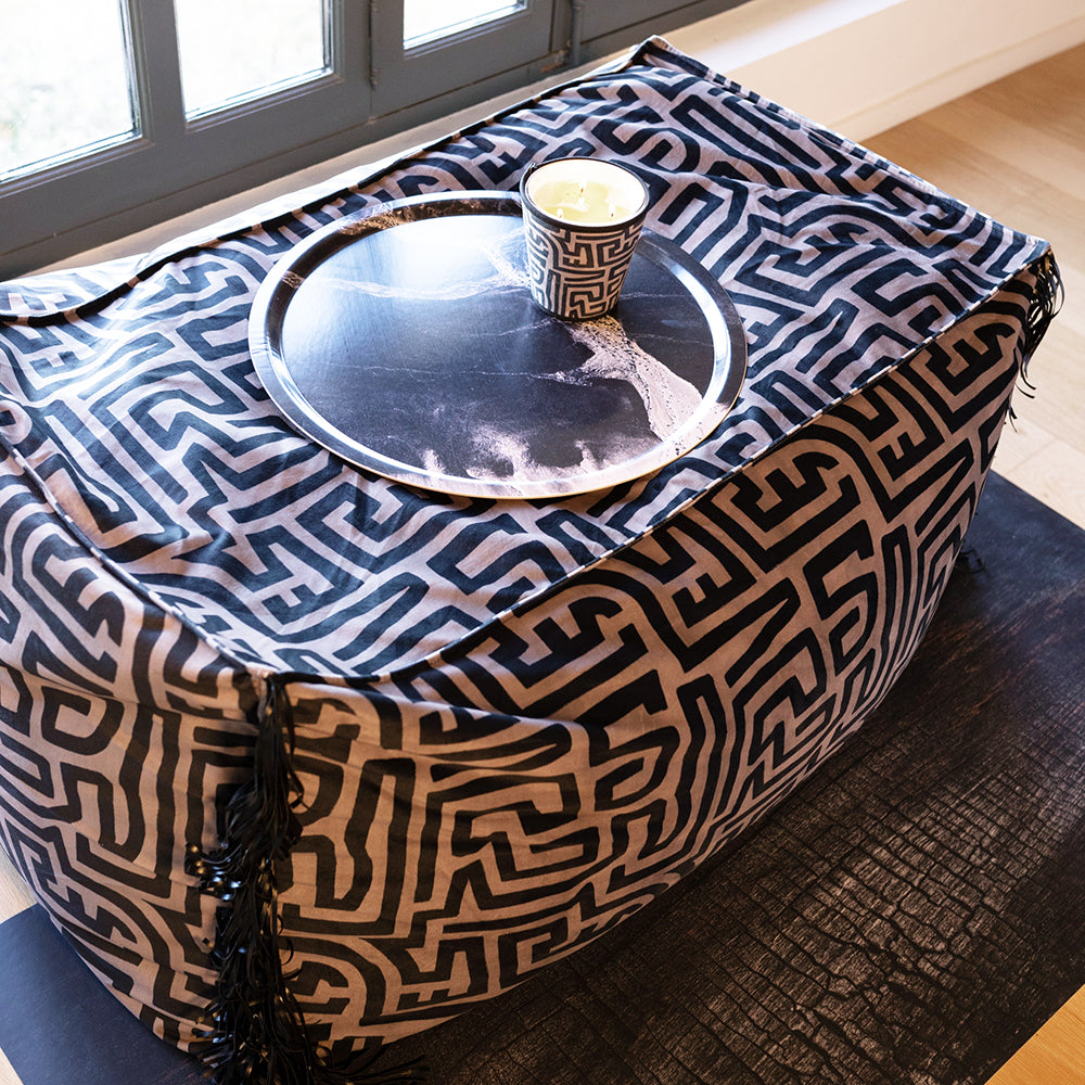 Lubao velvet pouf