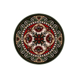 Dessous de verre en vinyle rond — modèle Longsia