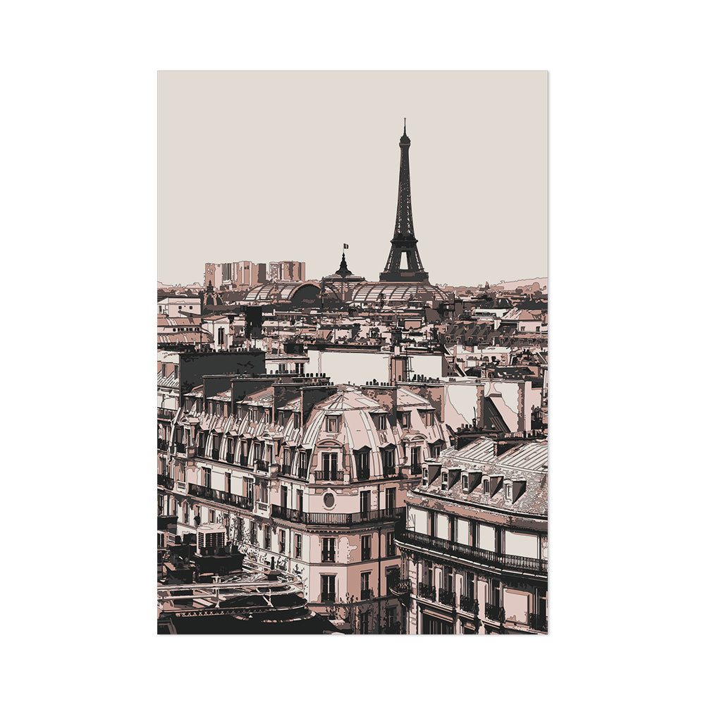 Adhesive vinyl poster Paris