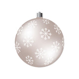 Set de table en vinyle rond — modèle Flake, décor de Noël