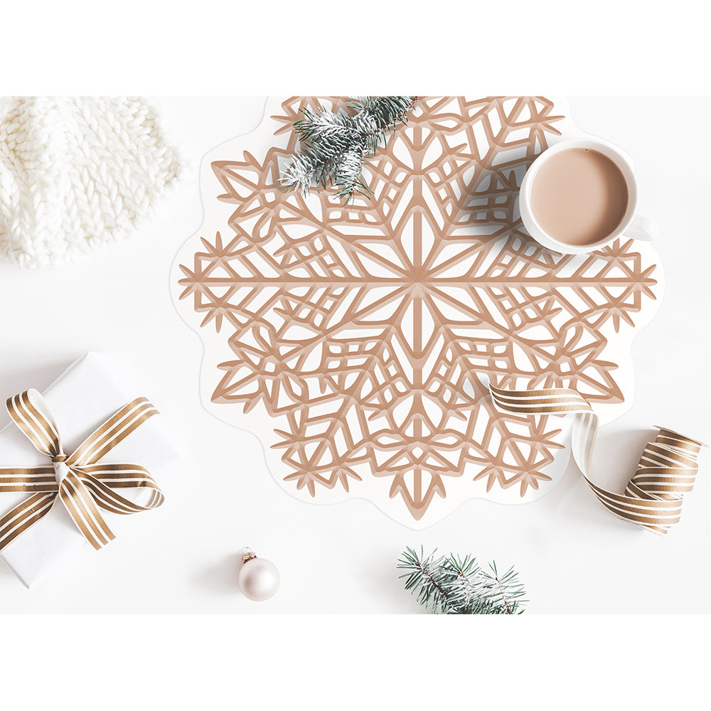 Snowflake vinyl placemat