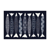 Tapis vinyle en vinyle rectangulaire — modèle Odysseum, inspiration bord de mer